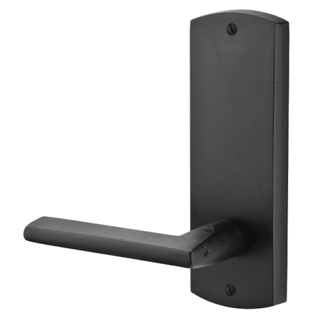 Emtek Door Hardware SidePlate Locksets Sandcast Bronze Tubular Missoula 7-1-4" Non-Keyed Passage - cabinetknobsonline