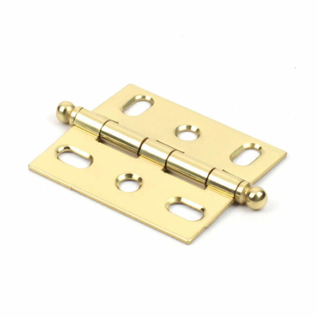 Century Cabinet Hardware Brass Hinge, Solid Brass, 1-3-4" x 2-1-2" Cabinet Hinge, Polished Brass - cabinetknobsonline