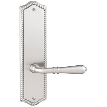 Emtek Door Hardware SidePlate Locksets Brass Tubular Rope 7-1-2" Non-Keyed Passage - cabinetknobsonline