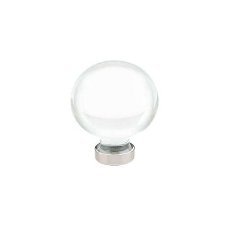 Emtek Bristol Crystal CLEAR Cabinet Knob 1 Inch Diameter Round - cabinetknobsonline