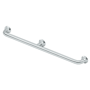 Deltana Architectural Hardware Bathroom Accessories 36" Grab Bar w-Center Post, 88 Series each - cabinetknobsonline