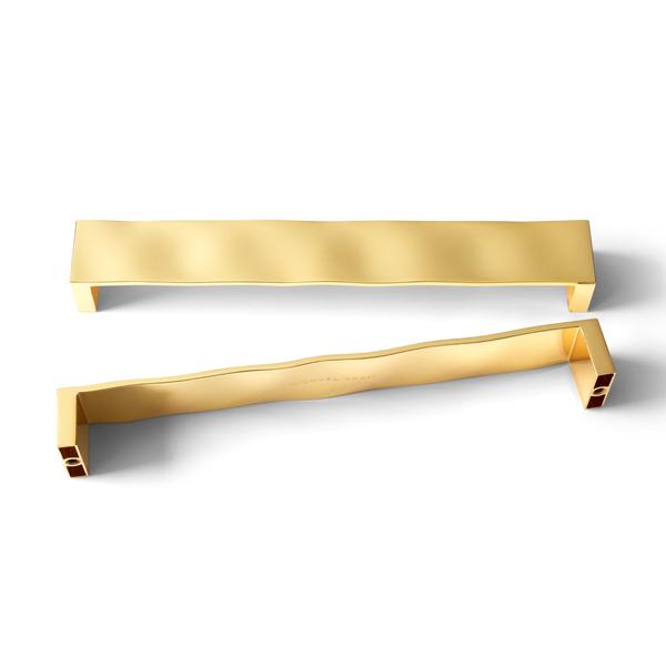 MICHAEL ARAM RIPPLE GOLD TONE CABINET-APPLIANCE PULL -12"CC-PRICED EACH - cabinetknobsonline