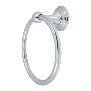 Deltana Architectural Hardware Bathroom Accessories 6" Towel Ring Classic, 98C Series each - cabinetknobsonline