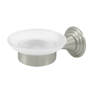 Deltana Architectural Hardware Bathroom Accessories Soap Dish w-Oval Glass Classic, 98C Series each - cabinetknobsonline