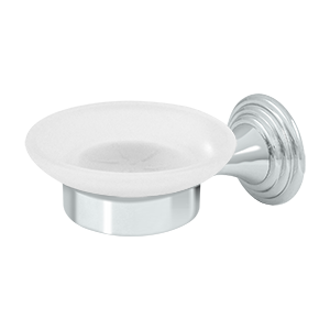 Deltana Architectural Hardware Bathroom Accessories Soap Dish w-Oval Glass Classic, 98C Series each - cabinetknobsonline