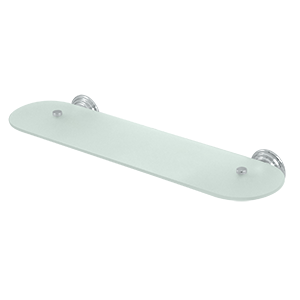 Deltana Architectural Hardware Bathroom Accessories 20" Glass Shelf, Frost White Glass Classic, 98C Se each - cabinetknobsonline