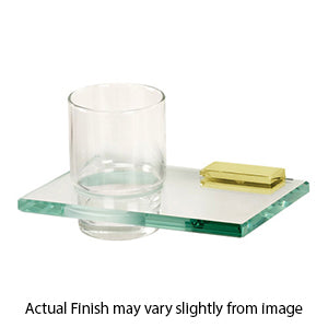 Alno Decorative Hardware 'Creations' TUMBLER HOLDER W-GLASS - cabinetknobsonline