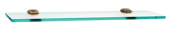 Alno Decorative Hardware 'Creations' 18" GLASS SHELF WITH BRACKETS - cabinetknobsonline