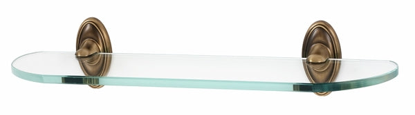 Alno Decorative Hardware 'Creations' 24" GLASS SHELF WITH BRACKETS - cabinetknobsonline