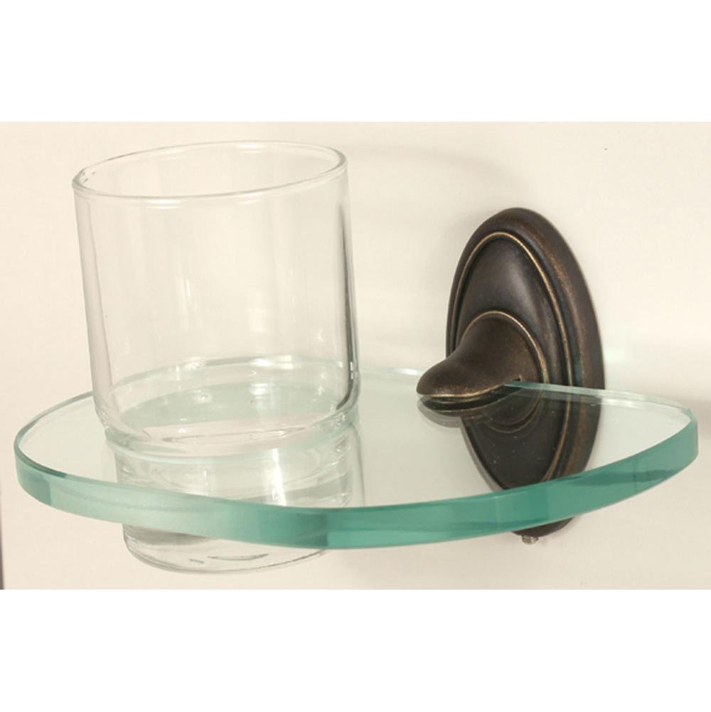 Alno Decorative Hardware 'Creations' TUMBLER HOLDER W- TUMBLER - cabinetknobsonline