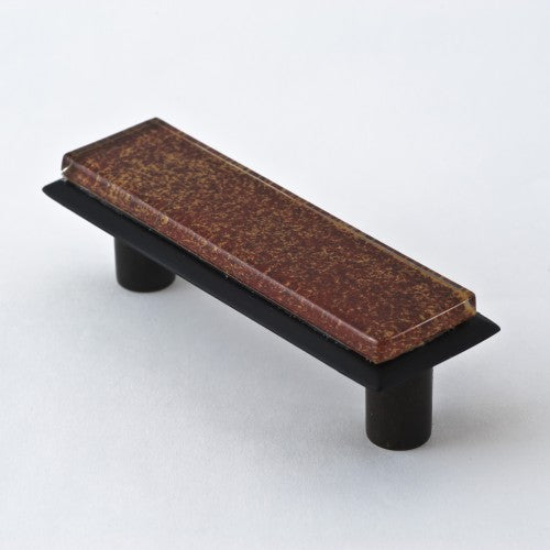 Nifty Nob Inch CTC Cabinet Pull-Fall Trees with Matte Black Base - cabinetknobsonline