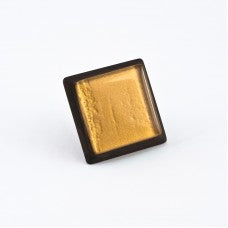 Nifty Nob 1 1-4 Inch Small Cabinet Knob-Topaz Textured Glass with Bronze Base - cabinetknobsonline