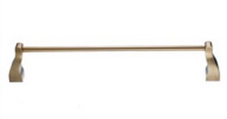 Top Knobs Bathroom Hardware Aqua 18" Single Towel Rod-Brushed Bronze - cabinetknobsonline