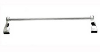 Top Knobs Bathroom Hardware Aqua 18" Single Towel Rod-Polished Nickel - cabinetknobsonline