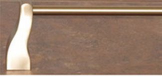 Top Knobs Bathroom Hardware Aqua 24" Single Towel Rod-Brushed Bronze - cabinetknobsonline