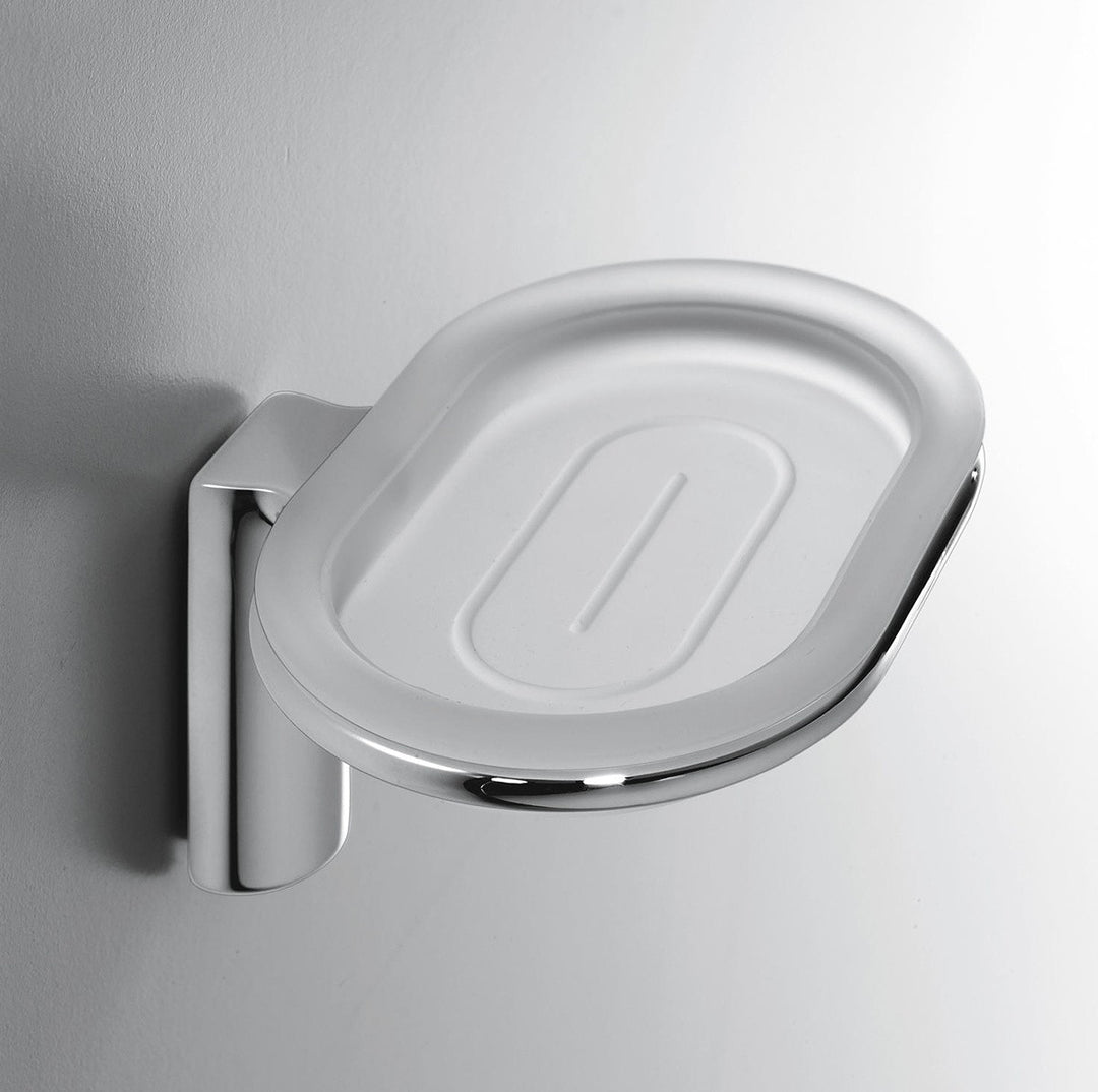 Colombo Design Luna Collection Wall Mounted Soap Dish Chrome - cabinetknobsonline