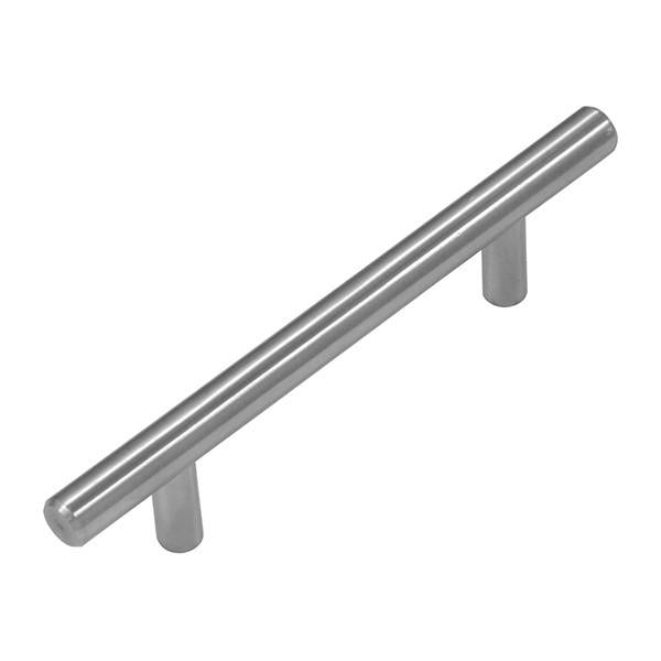 Belwith-Keeler Cabinet Hardware  Contemporary Bar Pulls Collection Pull 96 Millimeter Center to Center Stainless Steel Finish - cabinetknobsonline