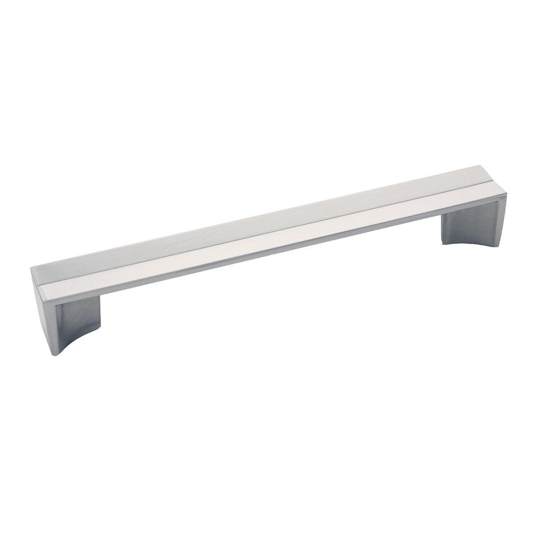 Belwith-Keeler Cabinet Hardware Avenue Collection Pull 192 Millimeter Center to Center Polished Nickel Finish - cabinetknobsonline