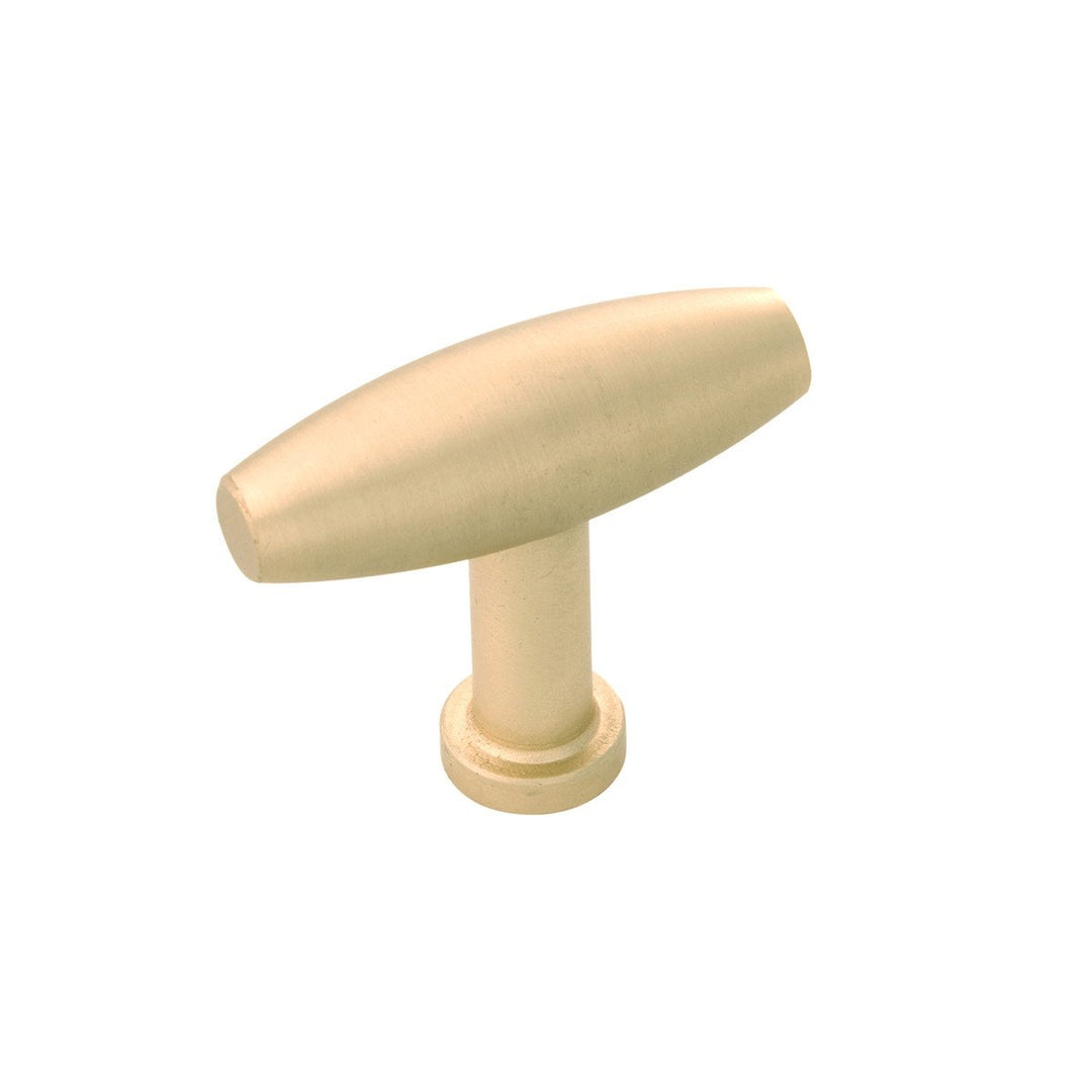 Belwith-Keeler Cabinet Hardware Wexler Collection Knob 1-1-2 Inch X 1-2 Inch Royal Brass Finish - cabinetknobsonline