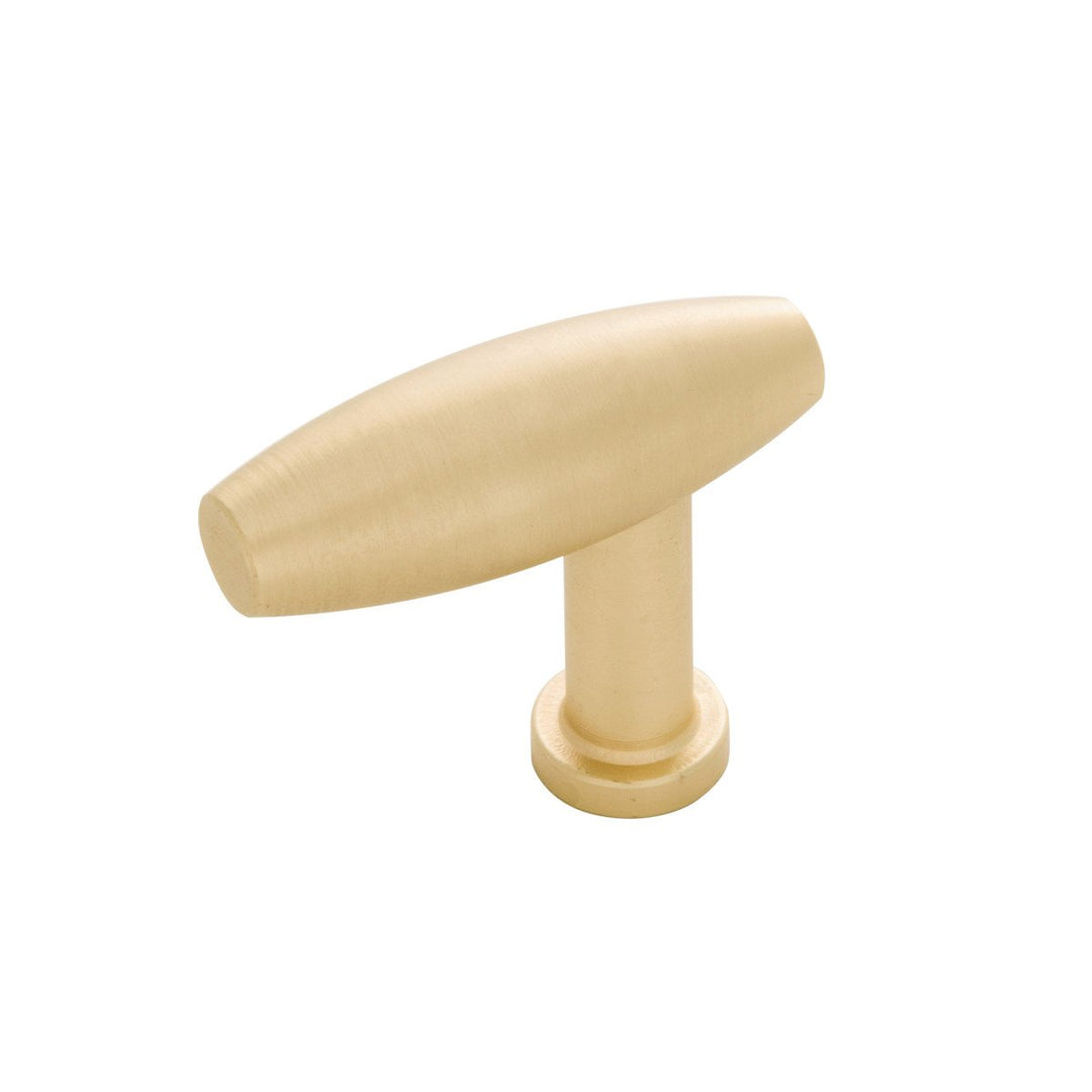 Belwith-Keeler Cabinet Hardware Wexler Collection Knob 1-1-2 Inch X 1-2 Inch Royal Brass Finish - cabinetknobsonline