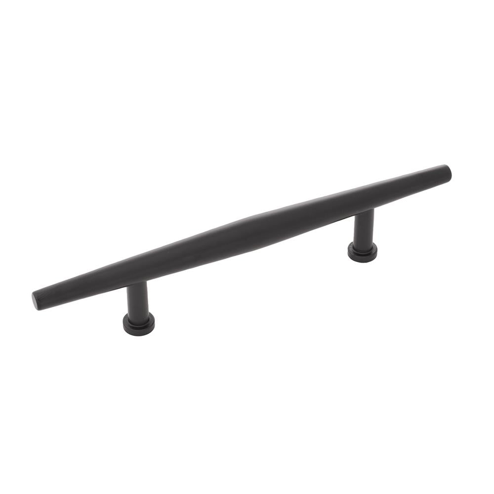 Belwith-Keeler Cabinet Hardware Wexler Collection Pull 96 Millimeter Center to Center Flat Onyx Finish - cabinetknobsonline