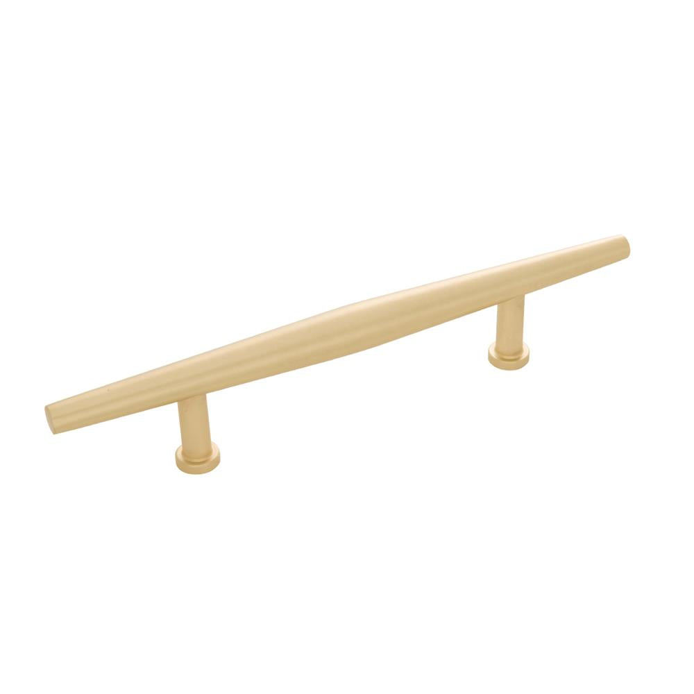 Belwith-Keeler Cabinet Hardware Wexler Collection Pull 96 Millimeter Center to Center Royal Brass Finish - cabinetknobsonline