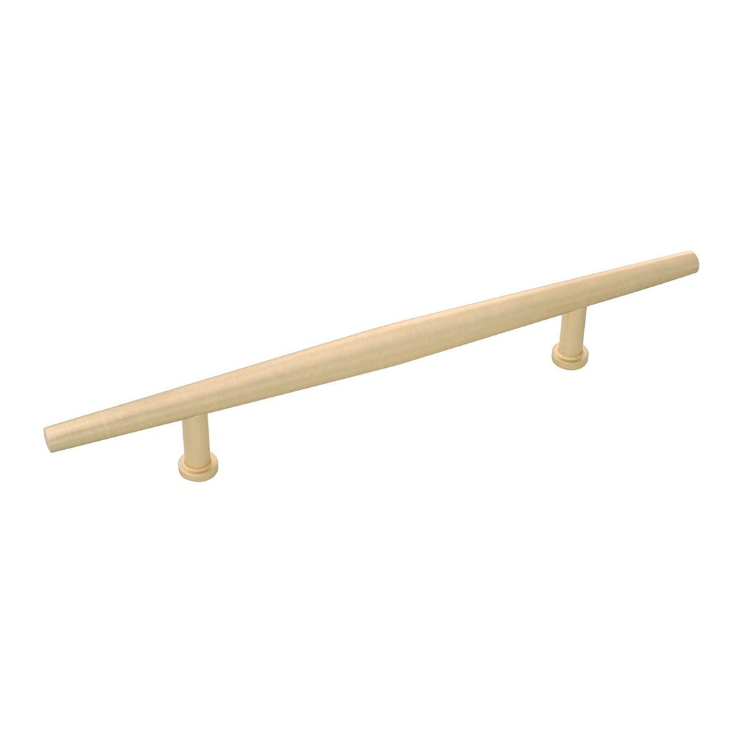 Belwith-Keeler Cabinet Hardware Wexler Collection Pull 128 Millimeter Center to Center Royal Brass Finish - cabinetknobsonline
