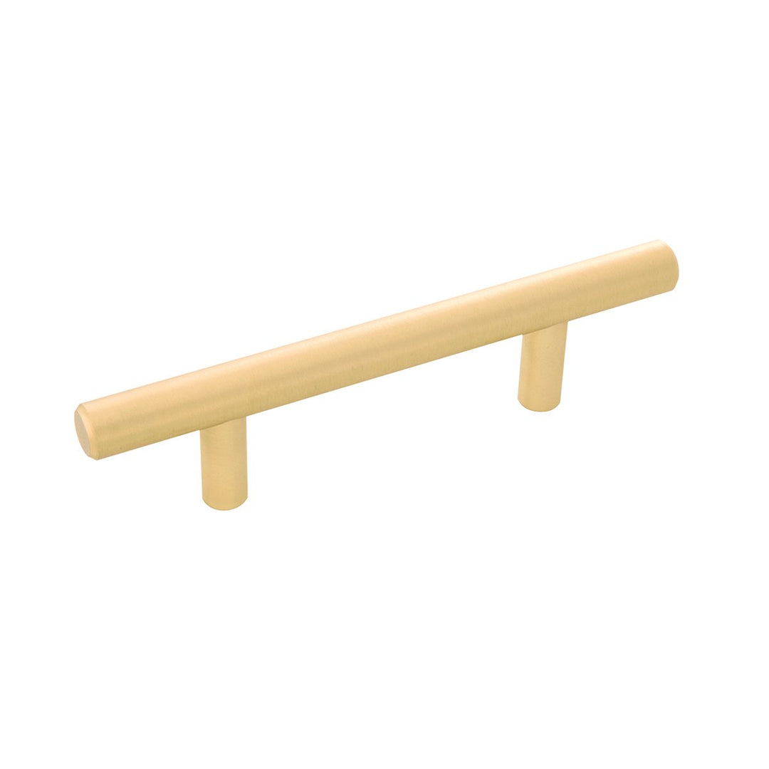 Belwith-Keeler Cabinet Hardware Contemporary Bar Pulls Collection Pull 3 Inch Center to Center Royal Brass Finish - cabinetknobsonline