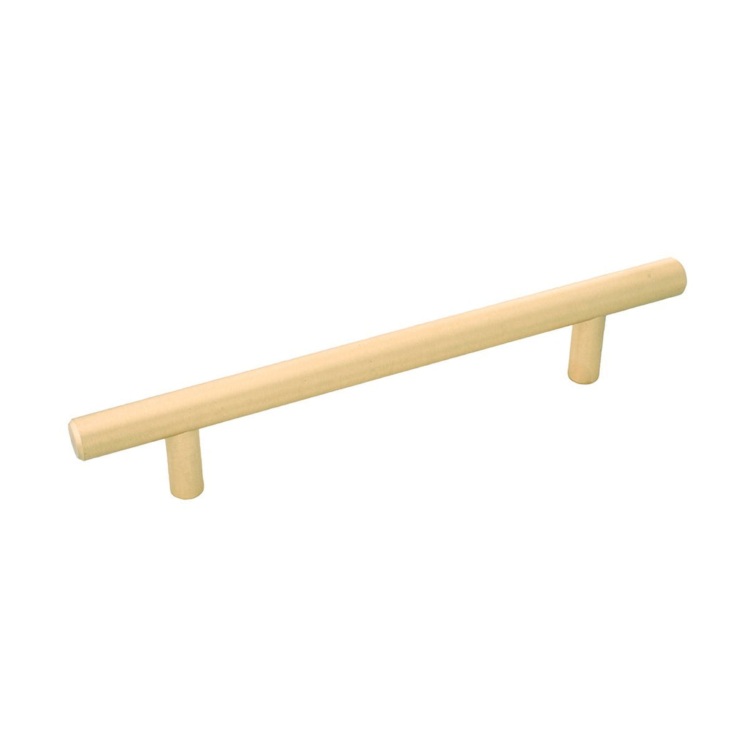 Belwith-Keeler Cabinet Hardware Contemporary Bar Pulls Collection Pull 128 Millimeter Center to Center Royal Brass Finish - cabinetknobsonline