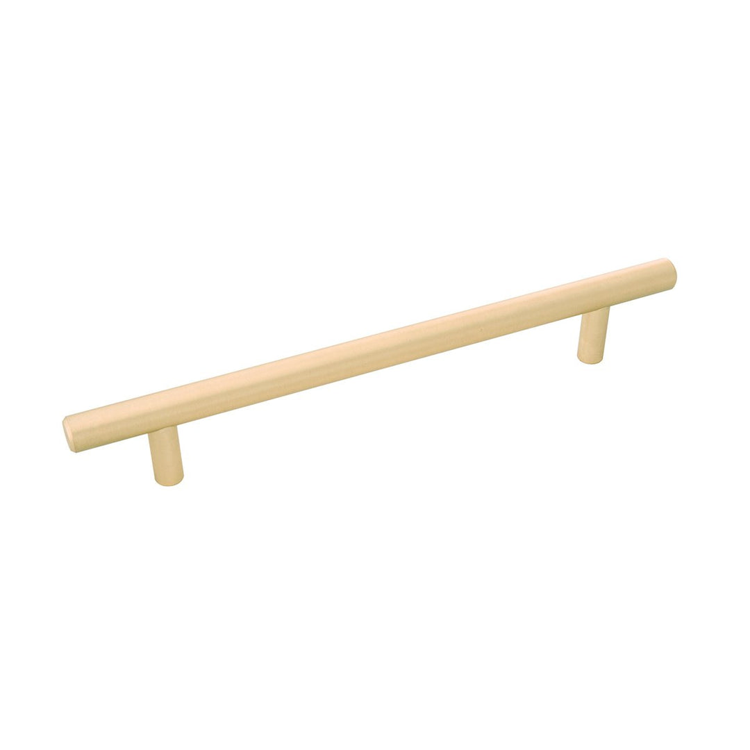 Belwith-Keeler Cabinet Hardware Contemporary Bar Pulls Collection Pull 160 Millimeter Center to Center Royal Brass Finish - cabinetknobsonline