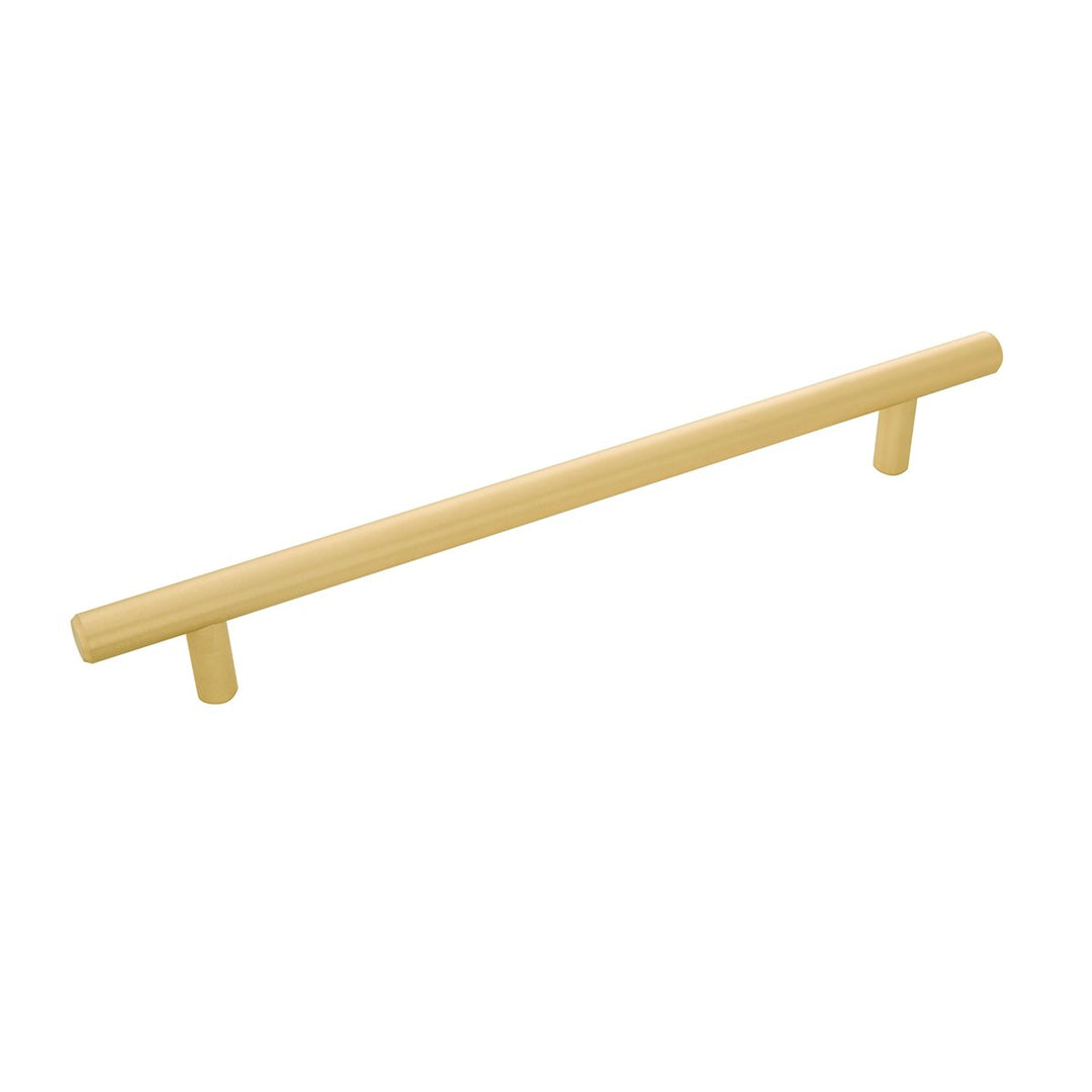 Belwith-Keeler Cabinet Hardware Contemporary Bar Pulls Collection Pull 192 Millimeter Center to Center Royal Brass Finish - cabinetknobsonline