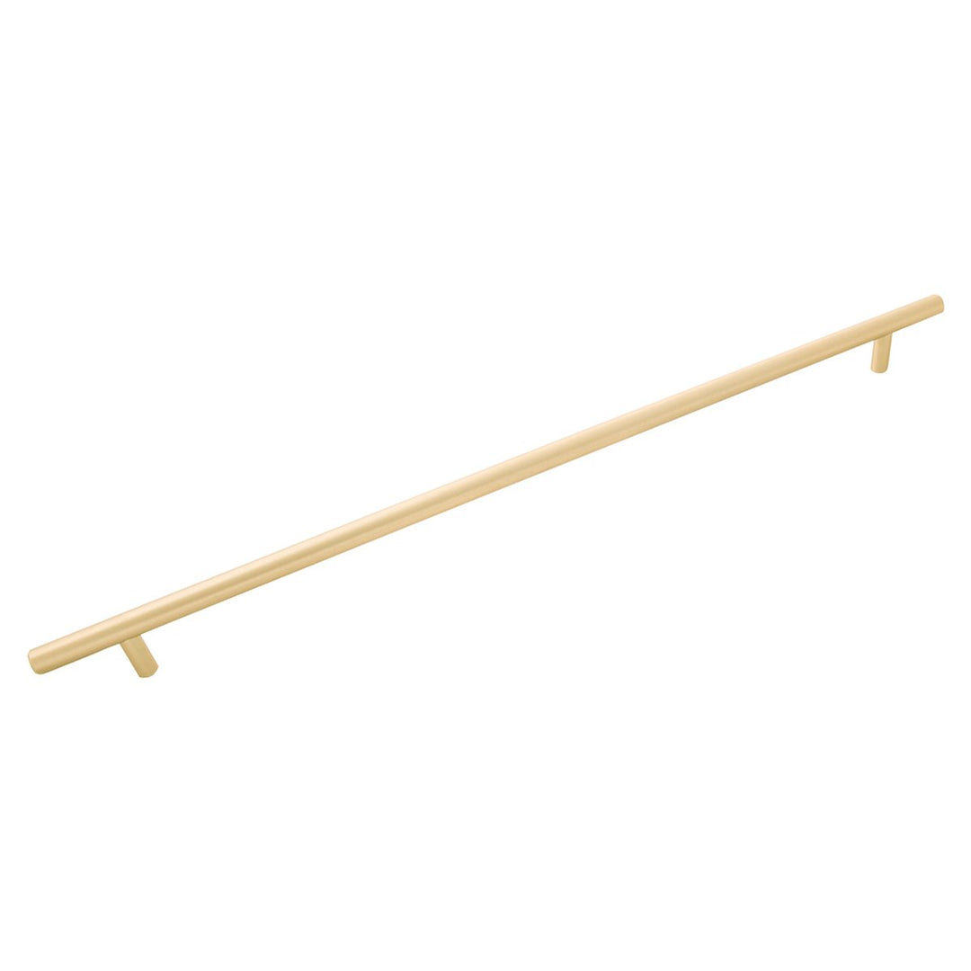 Belwith-Keeler Cabinet Hardware Contemporary Bar Pulls Collection Pull 480 Millimeter Center to Center Royal Brass Finish - cabinetknobsonline
