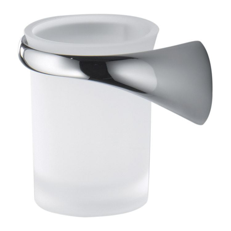 Colombo Design Bathroom Accessories Link Collection Wall Tumbler Chrome - cabinetknobsonline