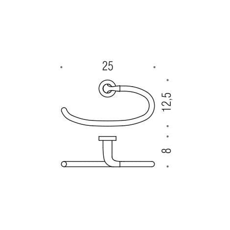 Colombo Design Basic Collection Ring Towel Holder – Chrome - cabinetknobsonline
