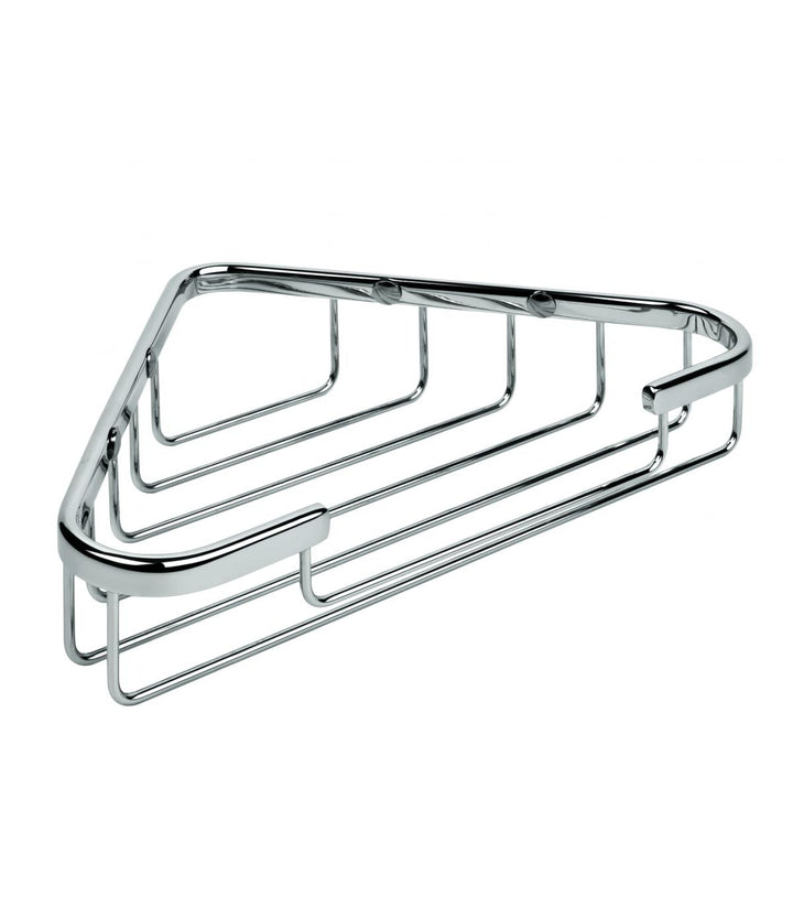 Colombo Design Basic Collection  Single Corner Shower Basket - cabinetknobsonline