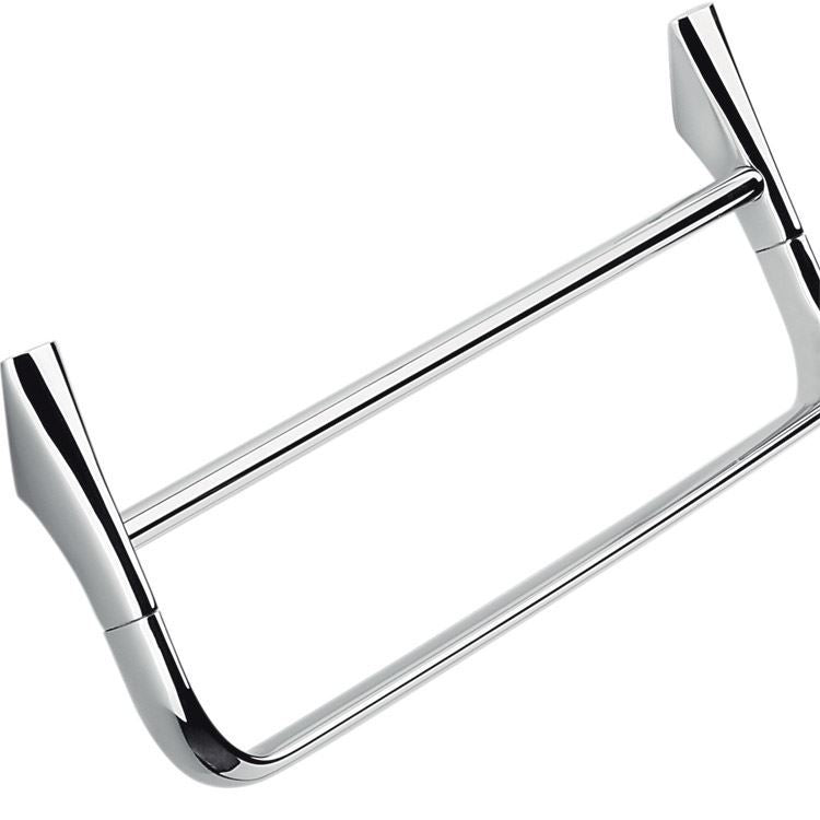 Colombo Design Bathroom Accessories Land Collection Double Towel Bar Chrome 47.5cm - cabinetknobsonline