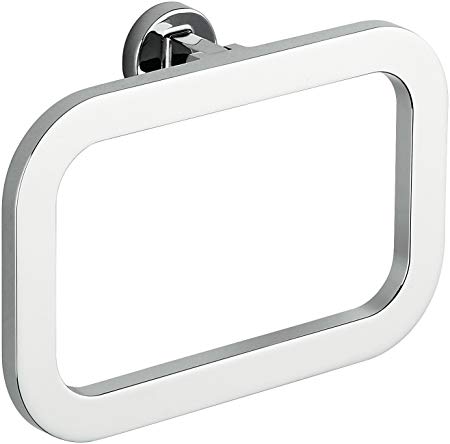 Colombo Design Nordic Collection Towel Ring 21cm x 15cm Chrome - cabinetknobsonline