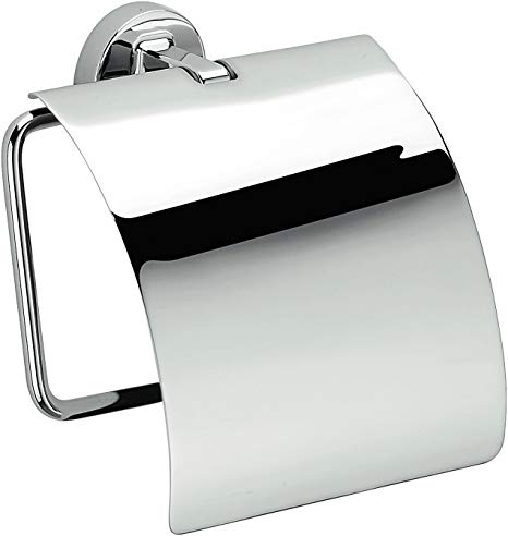 Colombo Design Nordic Collection Toilet Paper Holder With Cover Chrome - cabinetknobsonline