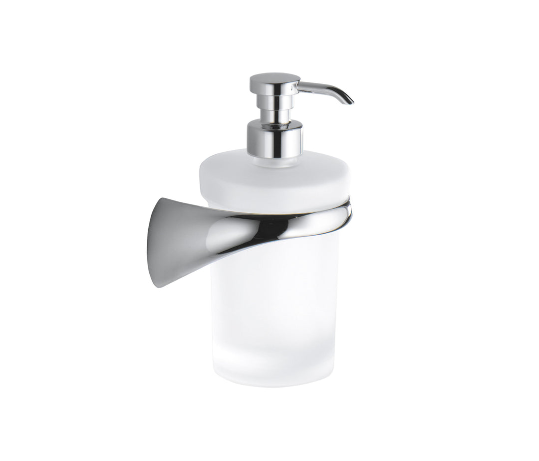 Colombo Design Bathroom Accessories Link Collection Wall Soap Dispenser Chrome - cabinetknobsonline