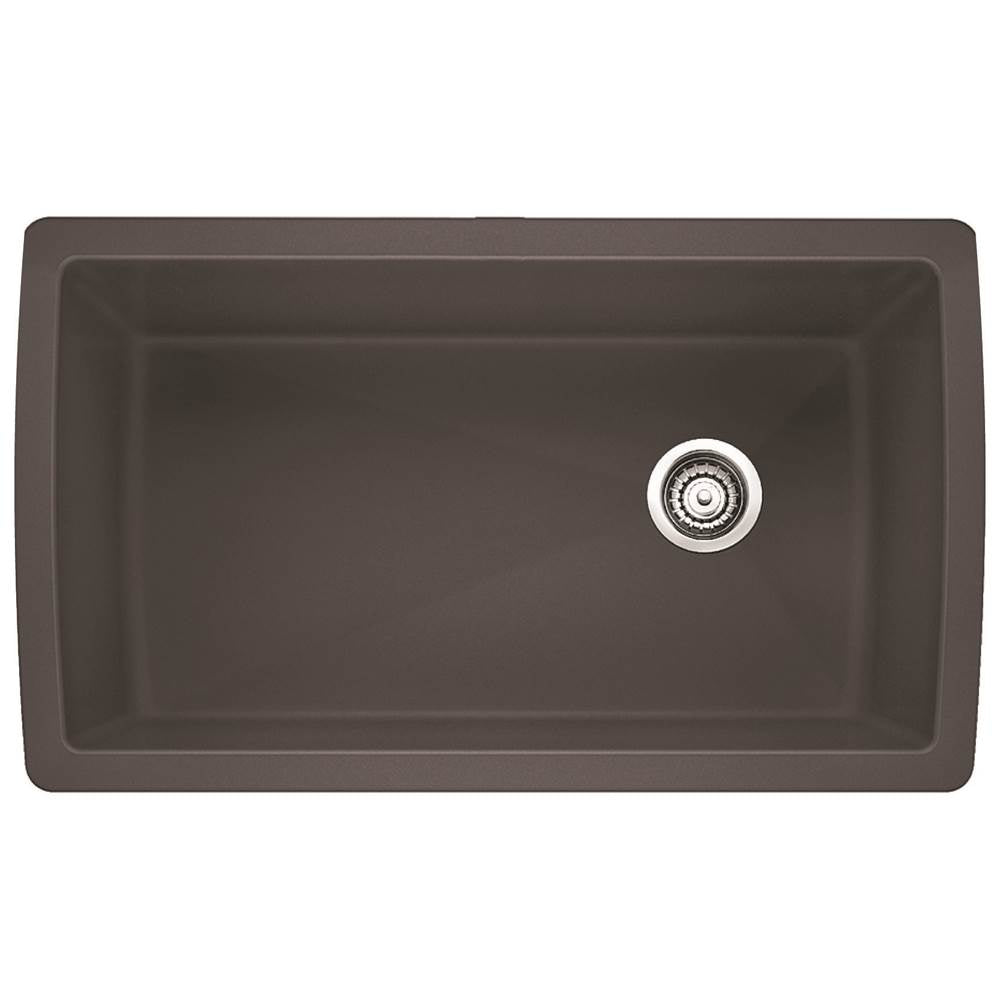 Blanco Diamond Super Single Bowl - Cinder - cabinetknobsonline
