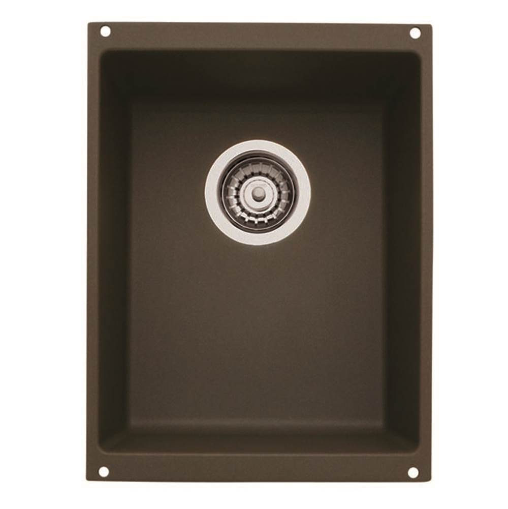 Blanco Precis Medium Single Bowl - Cafe Brown - cabinetknobsonline