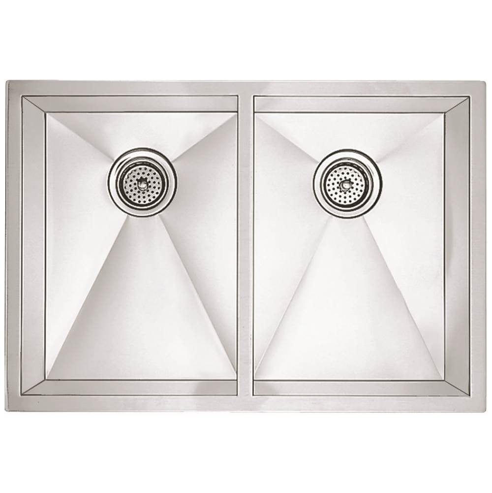 Blanco Precision 16" R0 Medium Equal Double Bowl - cabinetknobsonline