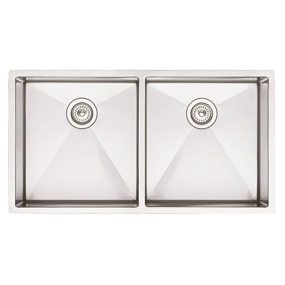 Blanco Precision 16" R10 Large Equal Double Bowl - cabinetknobsonline