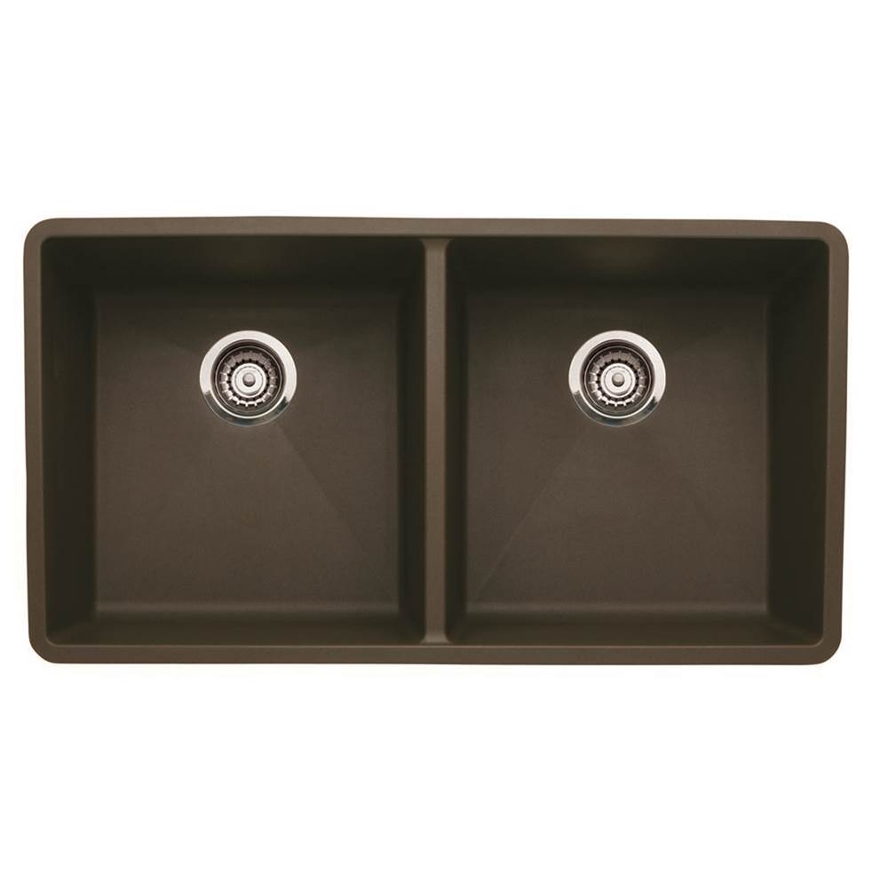 Blanco Precis Equal Double Bowl - Anthracite - cabinetknobsonline
