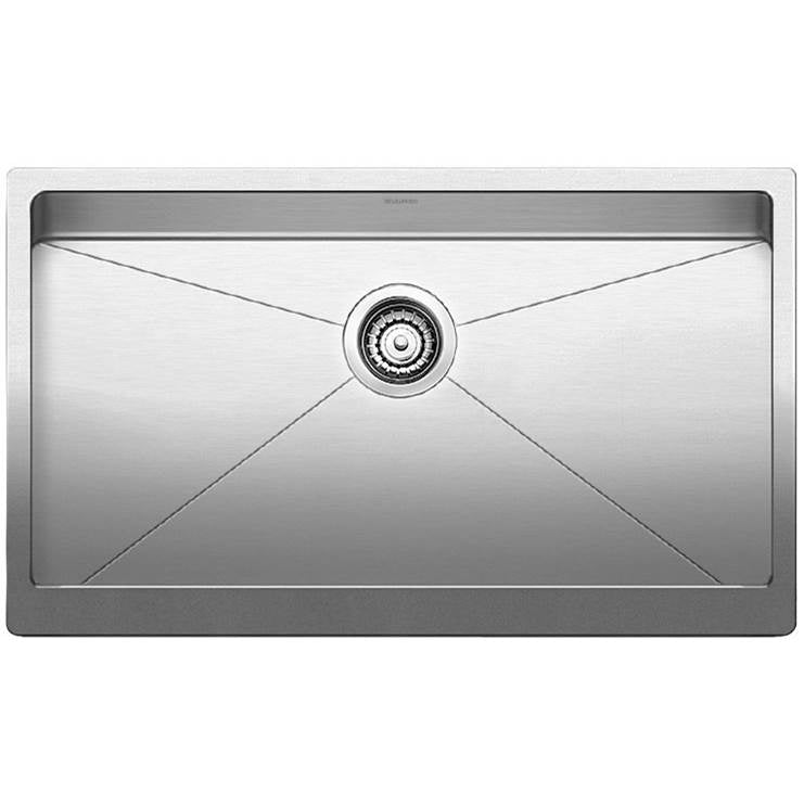 Blanco Quatrus 32" Apron Super Single Kitchen Sink -Stainless Steel - cabinetknobsonline