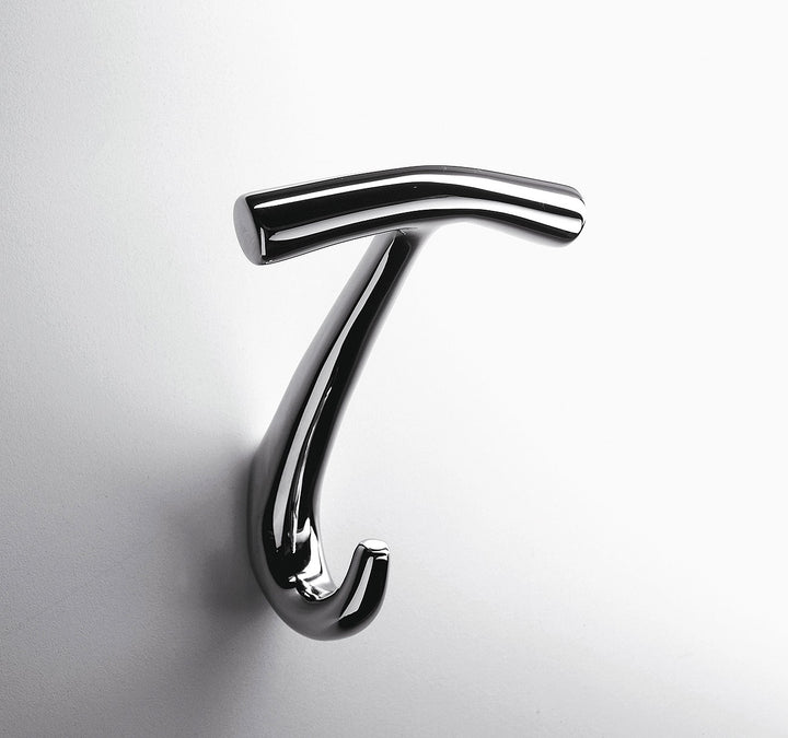 Colombo Design Luna Collection Single Towel-Robe Hook Chrome - cabinetknobsonline