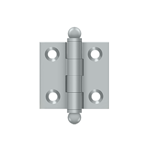 Deltana Architectural Hardware Specialty Solid Brass Hinges & Finials 1.5"x 1.5" Hinge, w- Ball Tips pair - cabinetknobsonline