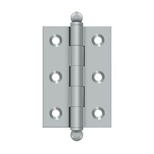 Deltana Architectural Hardware Specialty Solid Brass Hinges & Finials 2.5"x 1.7" Hinge, w- Ball Tips pair - cabinetknobsonline
