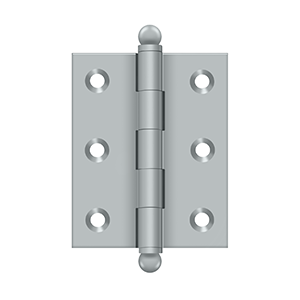 Deltana Architectural Hardware Specialty Solid Brass Hinges & Finials 2 1-2"x 2" Hinge, w- Ball Tips pair - cabinetknobsonline