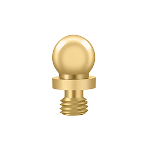 Deltana Architectural Hardware Specialty Solid Brass Hinges & Finials Ball Tip each - cabinetknobsonline